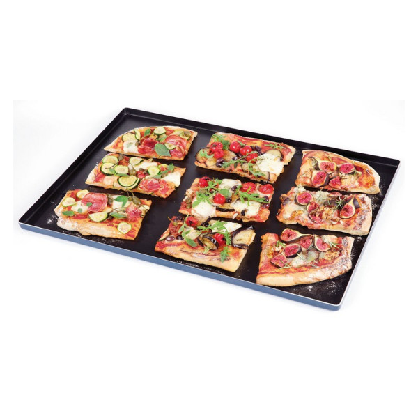 MATFER BOURGEAT Non-Stick Aluminum Baking Sheet with Straight Edges, 60x40cm