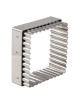 MATFER Stainless Steel Fluted Square Cutter 8x8cm