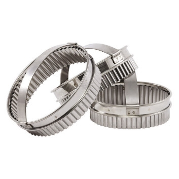 MATFER Round Fluted Stainless Steel Cutter with Handle - 2 Sizes