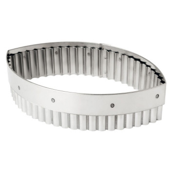MATFER Oval Fluted Stainless Steel Cutter, 16cm