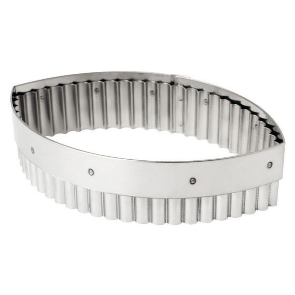 MATFER Oval Fluted Stainless Steel Cutter, 16cm