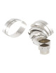 MATFER Box of 7 plain oval stainless steel cutters