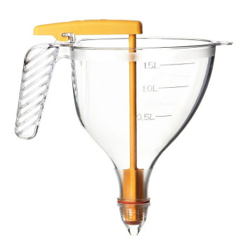 MATFER Graduated Funnel with Clear Copolyester Plunger, Stand and 4 Nozzles