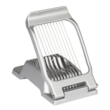 MATFER Egg Slicer with Slices on an Aluminum and Stainless Steel Base