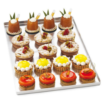 MATFER BOURGEAT Aluminum Baking Sheet with Straight Edges, 60x40cm
