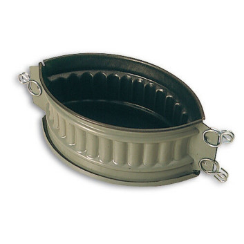MATFER Oval Ribbed Steel Pâté en Croute Mold - 3 Sizes