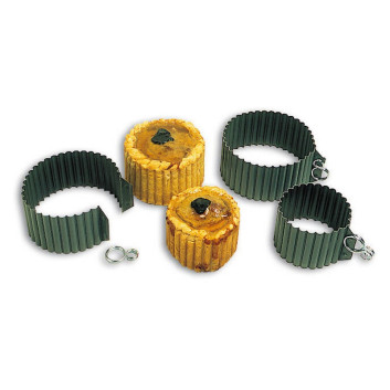 MATFER Round Fluted Steel Pâté en Croute Mold - 2 Sizes
