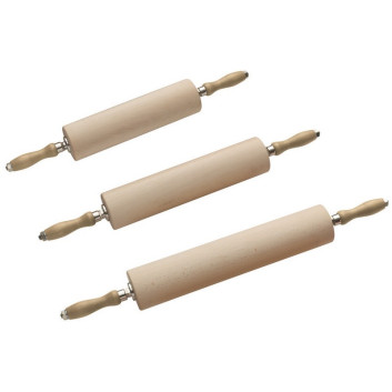 MATFER Wooden Rolling Pin, 8cm Diameter - 3 Sizes