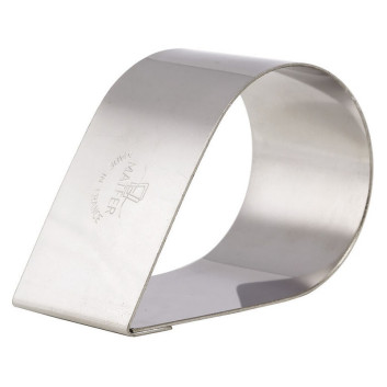 MATFER Set of 4 teardrop-shaped stainless steel nuns, 8x5x4cm