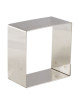MATFER Set of 4 square-shaped stainless steel nuns, 5.6 x 5.6 x 3 cm