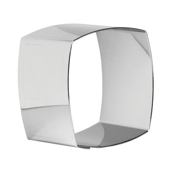 MATFER Set of 4 square-shaped stainless steel nuns, 6x6x4.5cm