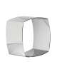 MATFER Set of 4 square-shaped stainless steel nuns, 6x6x4.5cm