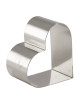 MATFER Set of 4 Heart-Shaped Stainless Steel Nuns, 8x7x4.5cm