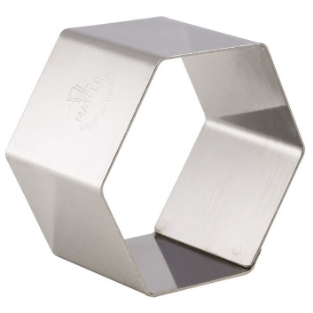 MATFER Set of 4 Hexagonal Stainless Steel Nuns, 6.7 x 6.7 x 3 cm