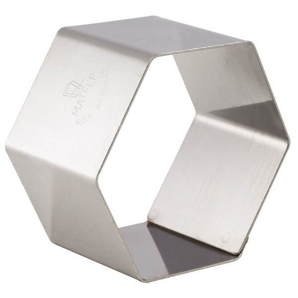 MATFER Set of 4 Hexagonal Stainless Steel Nuns, 6.7 x 6.7 x 3 cm