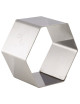 MATFER Set of 4 Hexagonal Stainless Steel Nuns, 6.7 x 6.7 x 3 cm