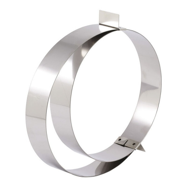 MATFER expandable stainless steel dessert ring from 18 to 36 cm, height 4.5 cm