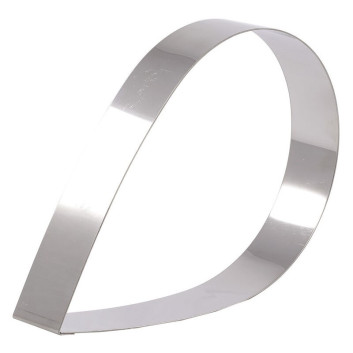 MATFER Teardrop Stainless Steel Dessert Ring, Height 4cm - 2 Sizes