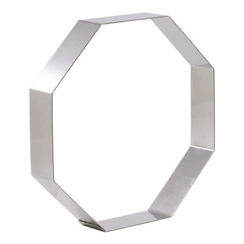 MATFER Hexagon Stainless Steel Dessert Ring, Height 4cm - 2 Sizes