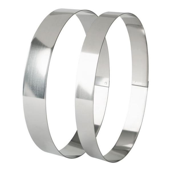 MATFER Oval Stainless Steel Dessert Ring, 19cm, Height 3.5cm