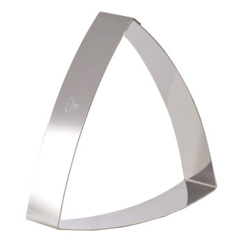 MATFER Domed Triangle Stainless Steel Dessert Ring, 19cm