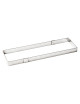 MATFER Rectangular Flan Frame in Extra-Strong Stainless Steel, 37x11x2.5cm