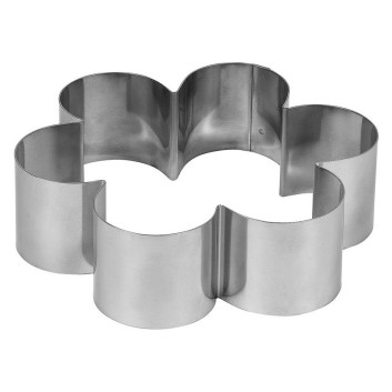 MATFER Blackcurrant Flower Stainless Steel Dessert Ring 18cm