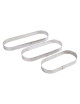 MATFER Mozaïk Oblong Stainless Steel Tart Ring - 3 Sizes