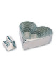 MATFER Box of 8 Heart-Shaped Cutters, 4 to 14 cm, Tinplate
