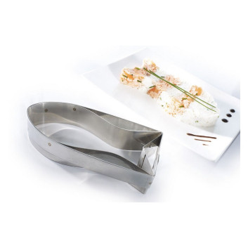 MATFER Fish-Shaped Stainless Steel Cutter 14x7.5cm