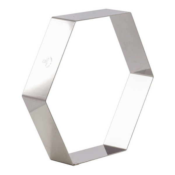 MATFER Hexagon Stainless Steel Dessert Ring, Height 4.5cm - 2 Sizes