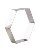 MATFER Hexagon Stainless Steel Dessert Ring, Height 4.5cm - 2 Sizes