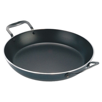 MATFER Chef Non-Stick Flat Aluminum Paella Pan - 3 Sizes