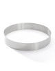 DE BUYER Valrhona Round Perforated Stainless Steel Tart Ring, 20.5cm