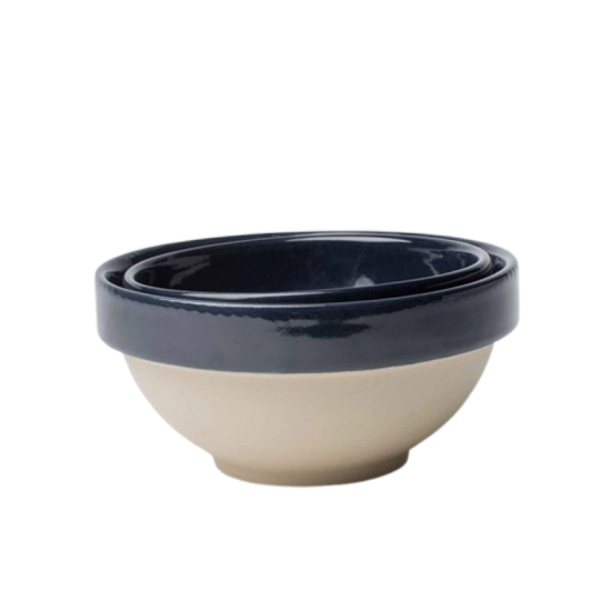 MANUFACTURE DE DIGOIN Small Stoneware Tureen Paris Midnight Blue