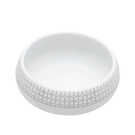 DEGRENNE Silver Crown Porcelain Casserole Bowl 50cl