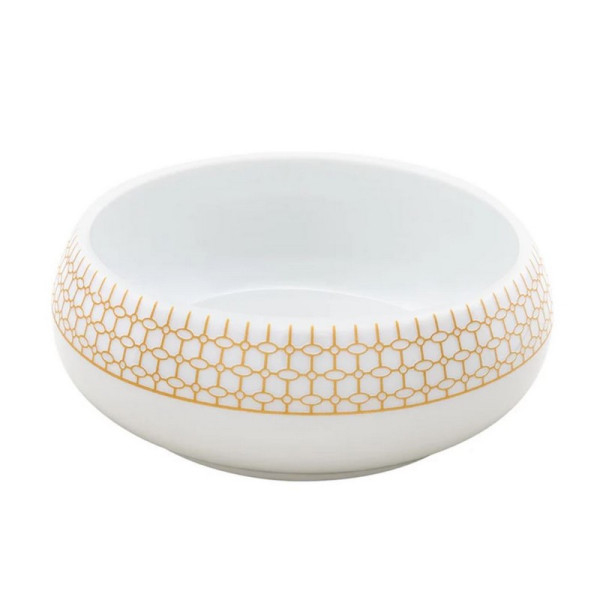 DEGRENNE Gold Crown Porcelain Cocotte Bowl 50cl