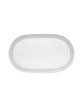 DEGRENNE oval dish Silver crown in porcelain 38x23.5cm