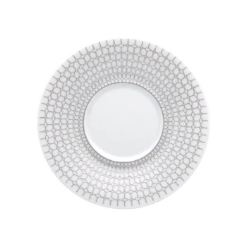 DEGRENNE Silver Crown Porcelain Saucer - 3 Sizes