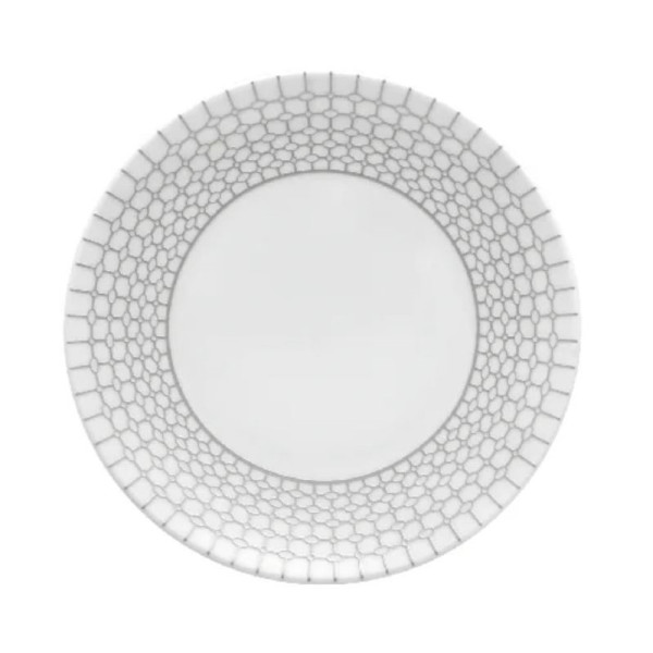 DEGRENNE 6 Couronne Argentée porcelain plates - 4 sizes