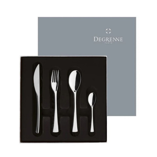 DEGRENNE Solstice Mirror 24-Piece Cutlery Set