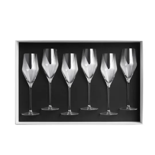 DEGRENNE Set of 6 Allure 26.1cl Champagne Flutes