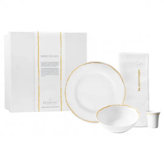 4-piece box set GUY DEGRENNE Porcelain wonders