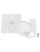 DEGRENNE Merveilles 4-Piece Porcelain Dinnerware Set