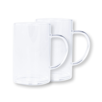 CRISTEL Set of 2 glass mugs