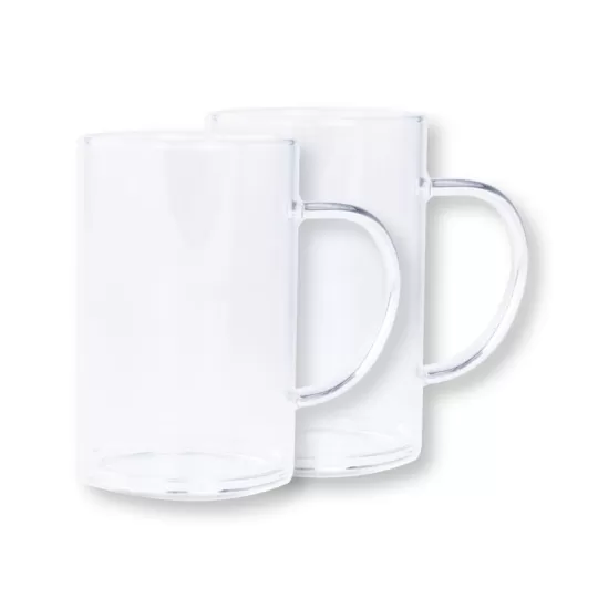 CRISTEL Set of 2 glass mugs