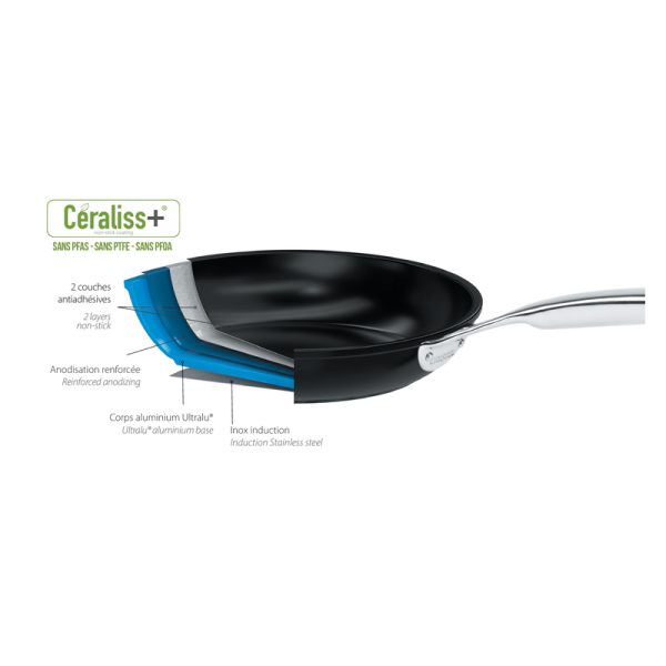 CRISTEL Ceraliss+ Non-Stick Aluminum Crepe Pan 28cm