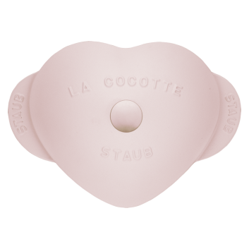STAUB Sorbet Rose Cast Iron Heart-Shaped Cocotte 20cm