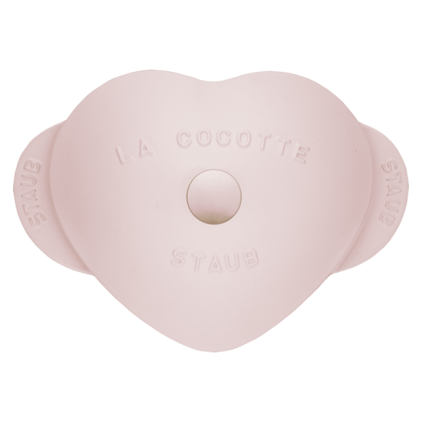 STAUB Sorbet Rose Cast Iron Heart-Shaped Cocotte 20cm