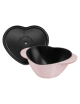 STAUB Sorbet Rose Cast Iron Heart-Shaped Cocotte 20cm